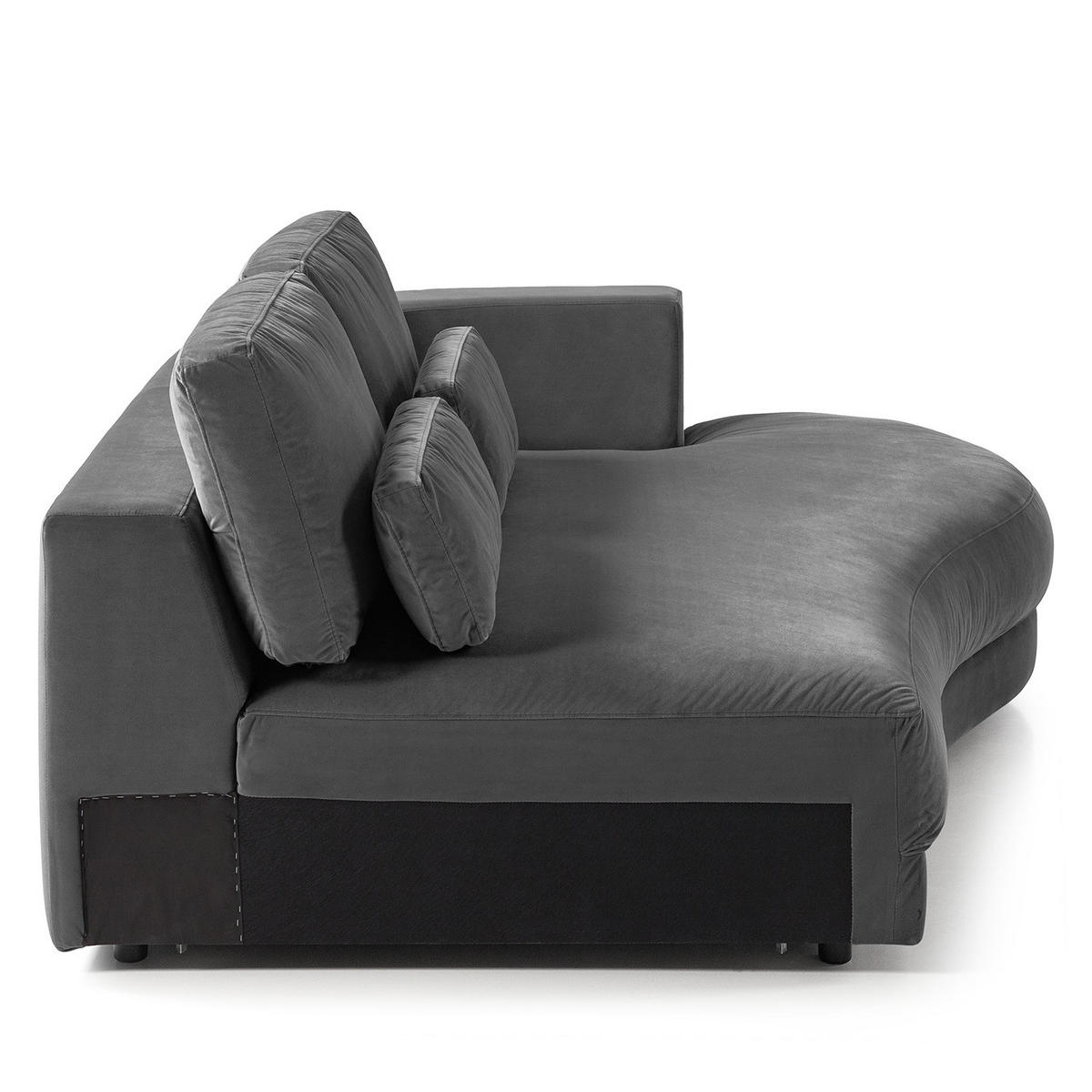 MODULLONGCHAIR - Grau, Textil (194/80/145cm) - home24