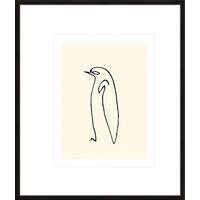 BILD gerahmt 53x63 cm Pablo Picasso „Pinguin“ - Weiß, Holz (53/63cm) - artissimo