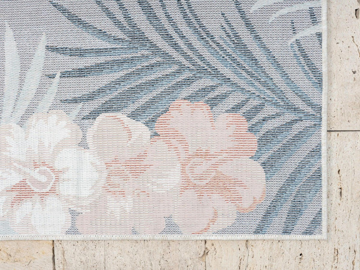OUTDOORTEPPICH Heather Altrosa,Dunkelblau,Currygelb 80/150 cm - Altrosa, Textil (80/150cm) - My-Rug