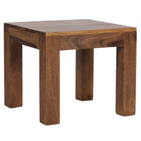 COUCHTISCH Massivholz Handgefertigt Edelholz Design, Braun 45x45x40 cm - Braun, Holz (45/45/40cm) - KADIMA DESIGN