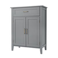 MIDISCHRANK Grau - Grau, Holzwerkstoff (33/85.7/85.7cm) - Teamson Home
