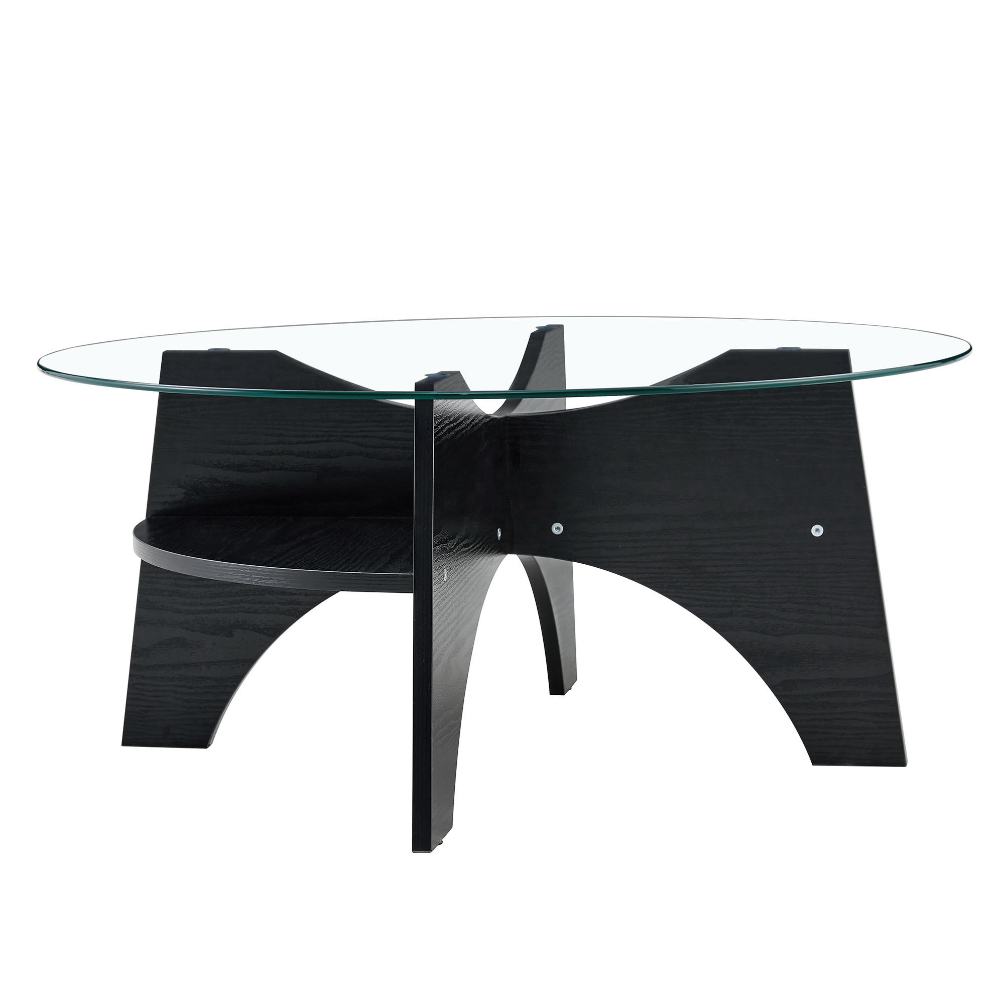 ComfortXL Couchtisch Schwarz 80x36x80 cm