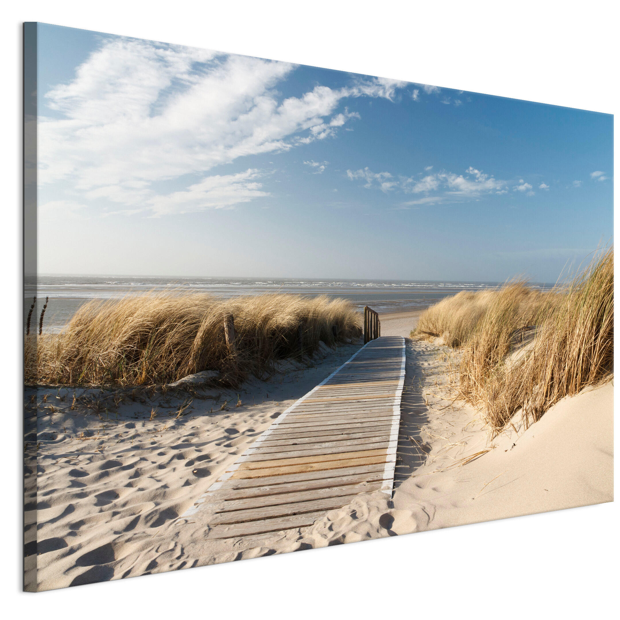 LEINWANDBILD Strand 120x80 cm - Multicolor, Holz (120/80cm) - LUMASOUL