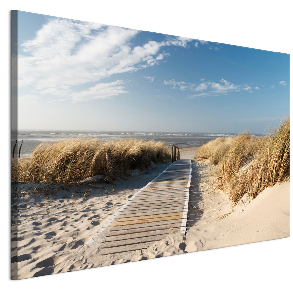 LEINWANDBILD Strand 120x80 cm - Multicolor, Holz (120/80cm) - LUMASOUL