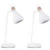 TISCHLAMPE CORTODI 2-er Set, Weiß - Weiß, Holz/Metall (18/18/53cm) - KONSIMO®