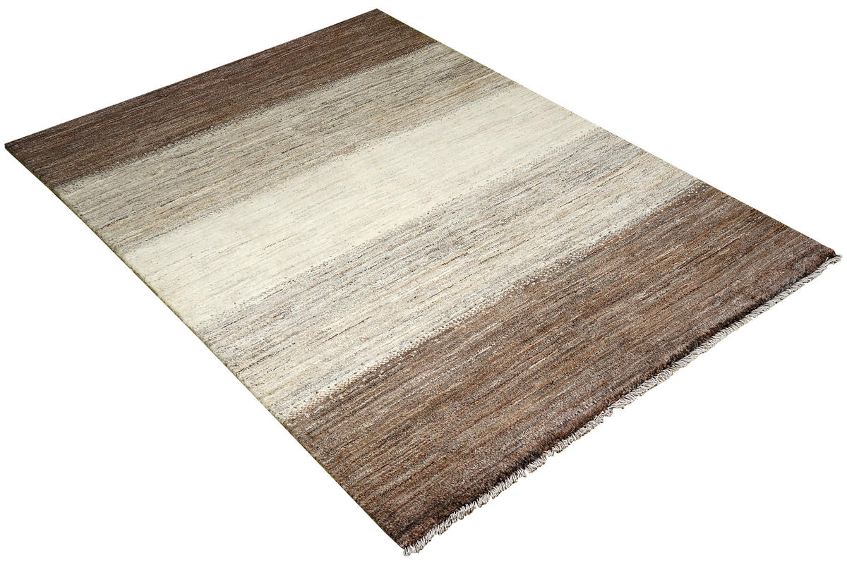 TEPPICH Gabbeh Braun 238/167 cm Schurwolle - Braun, Textil (167/238cm) - Looma