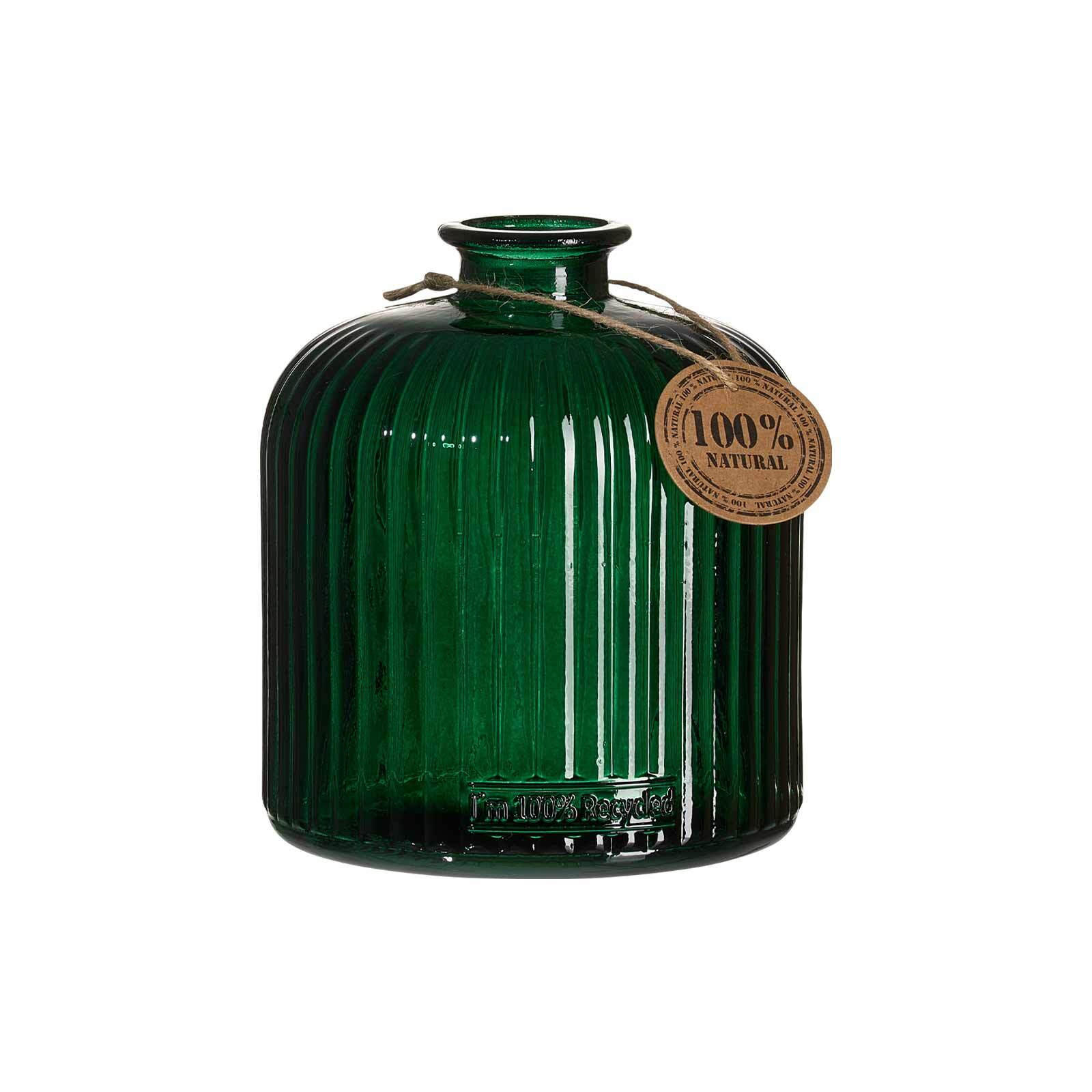 VASE Guyana Stripes grün 17,5 cm - Grün, Glas (17.5cm) - Ritzenhoff Breker