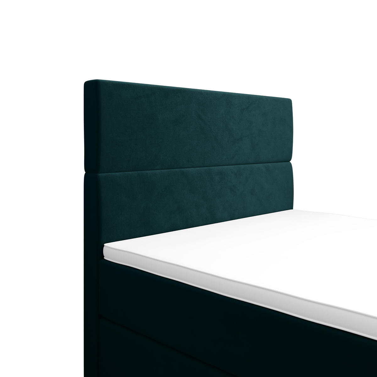 BOXBETT FLO PLUS 90x200 Itaka 39, mit Matratze H3, Bonell und Topper, Türkis - Türkis, Holz/Textil (90/200cm) - Bedante