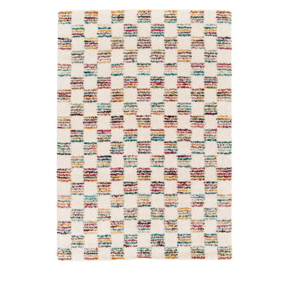 SCHACHBRETTMUSTER-TEPPICH - Spoti - 120 cm x 170 cm - Multicolor, Kunststoff (120/170cm) - Drawer