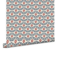 VLIESTAPETE Prächtige Blumen 1000x52cm - Blau/Weiß, Papier/Kunststoff (52/1000cm) - Joules