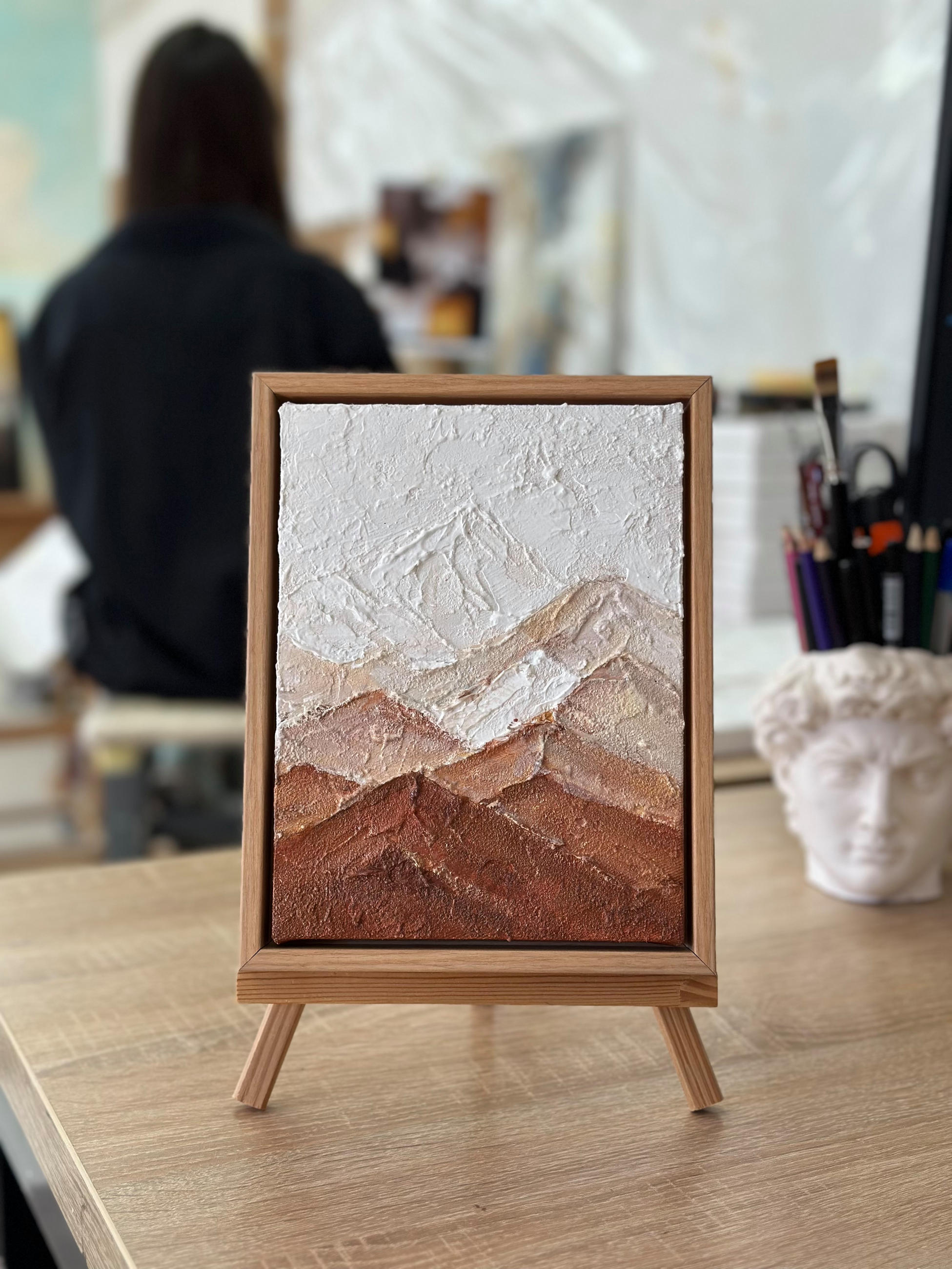 YS-art gallery Gemälde Eiche 20x15 cm