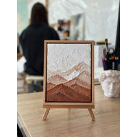 GEMÄLDE Harmonie der Schichten Schattenfugenrahmen Eichefarben 20x15 cm - Eichefarben, Holz (20/15cm) - YS-art gallery