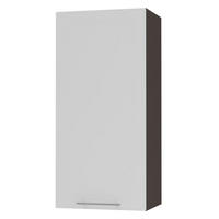 KÜCHENHÄNGESCHRANK Kvantum W4/45 Weiß Matt / Lava Matt 45 / 32,5 / 96cm - Dunkelgrau/Weiß, Holz/Holzwerkstoff (45/96/32.5cm) - Feldmann-Wohnen