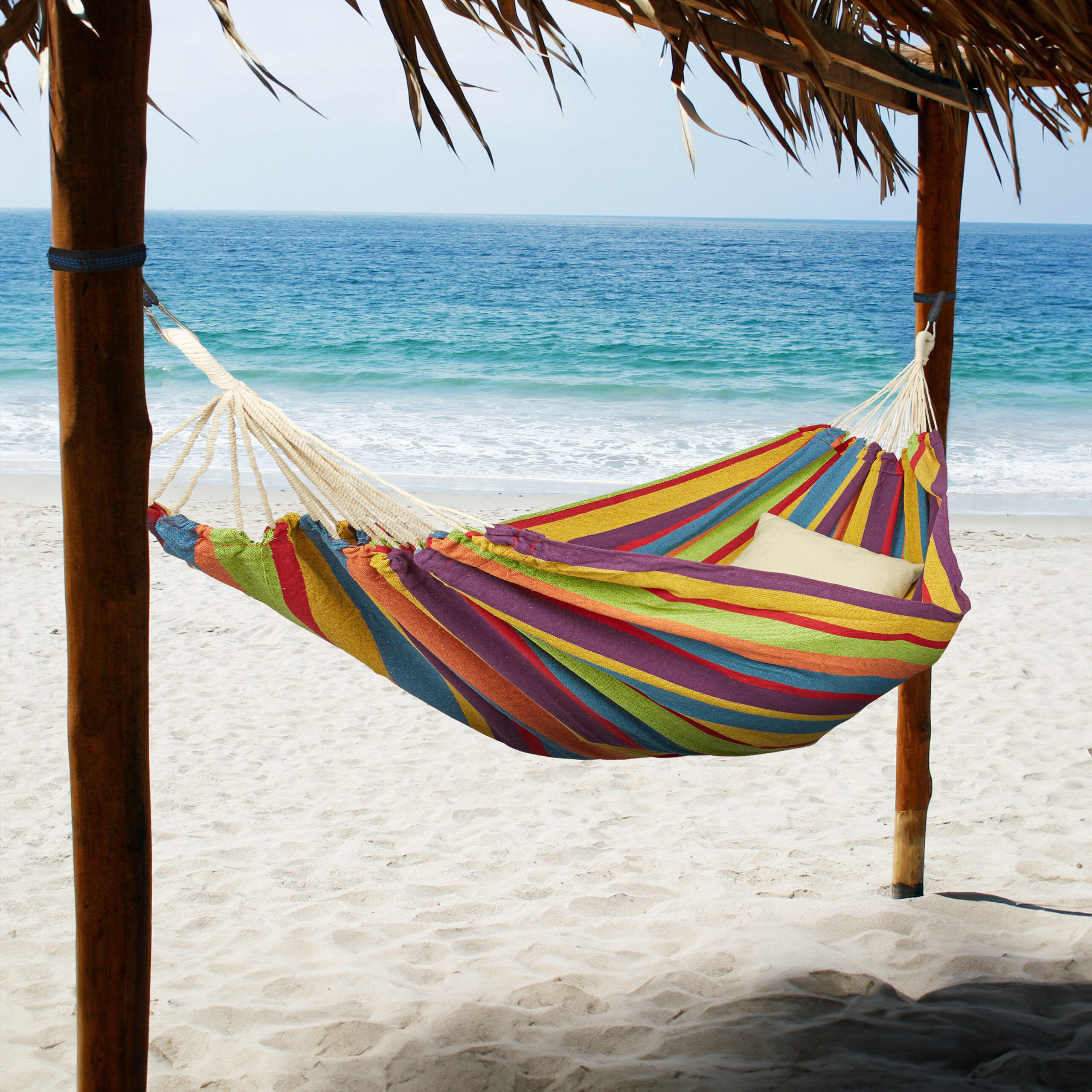 HÄNGEMATTE - Multicolor, Textil (150/2.5/250cm) - Relaxdays