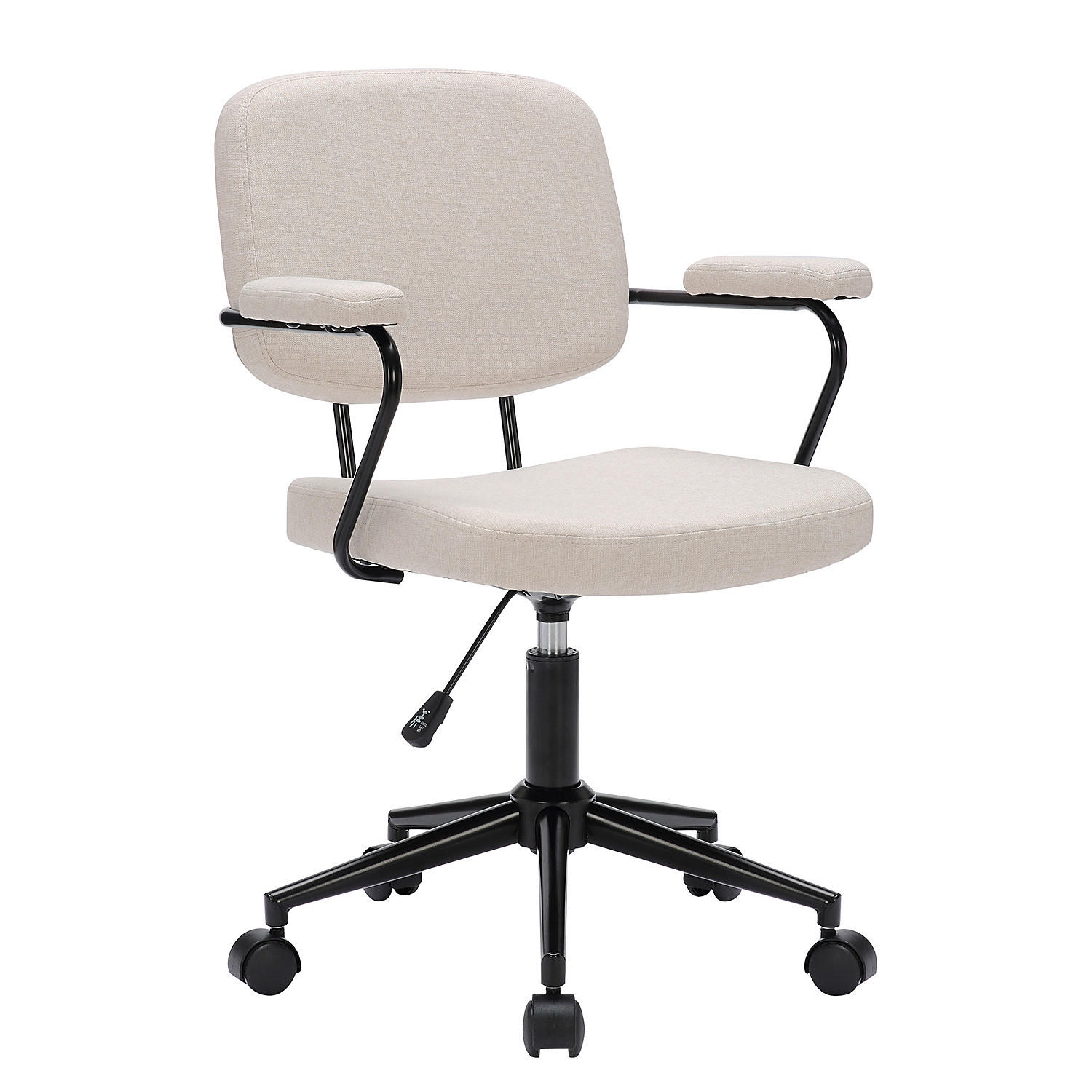 BÜRODREHSTUHL - Beige, Textil/Metall (61/84/59cm) - home24