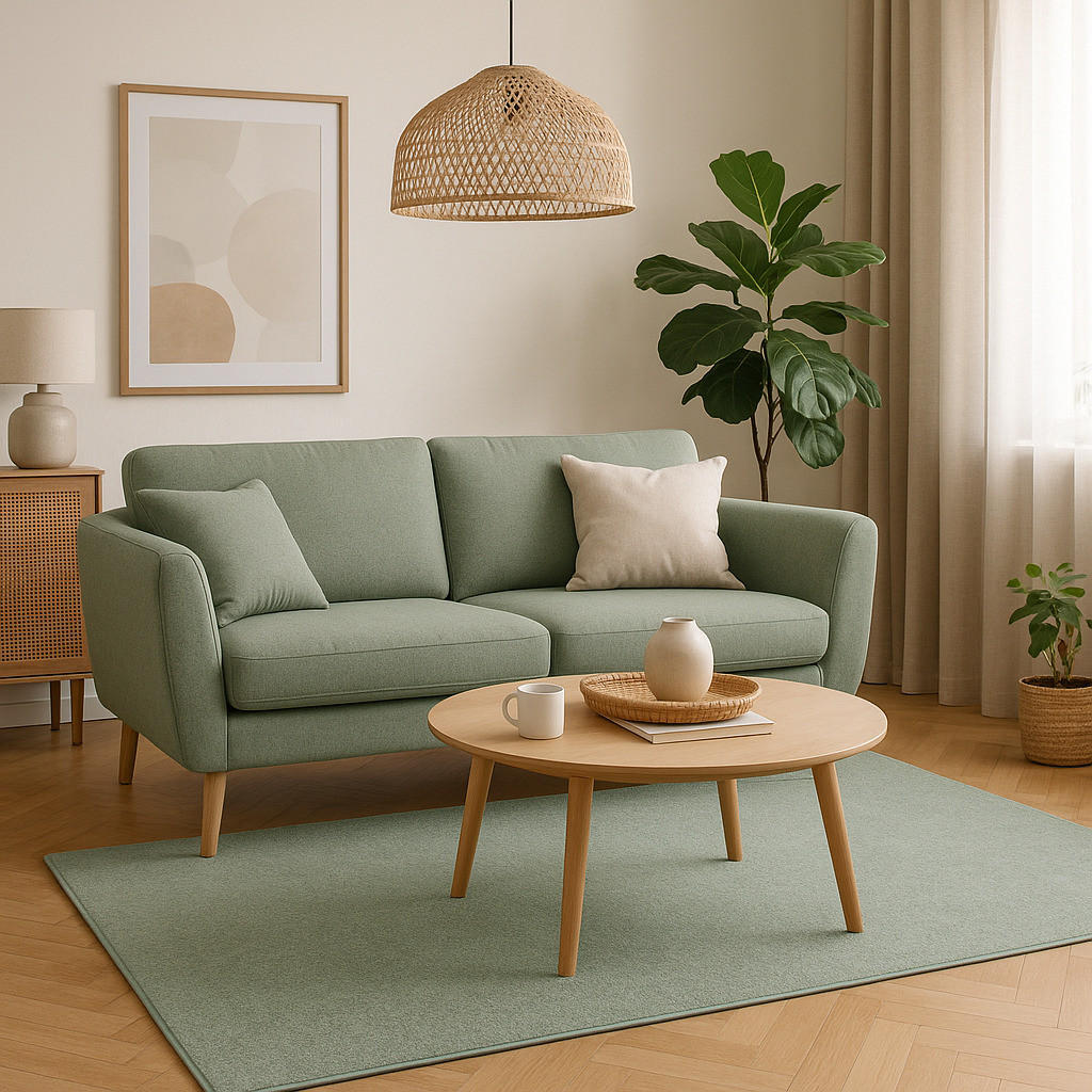 HOCHFLOR VELOURS TEPPICH MONA - Mintgrün, Textil (100/400cm) - Snapstyle