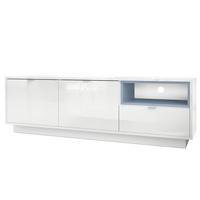 LOWBOARD Metro Einsatz in Denim matt - Pastellblau, Holzwerkstoff (153/48/38cm) - Vladon