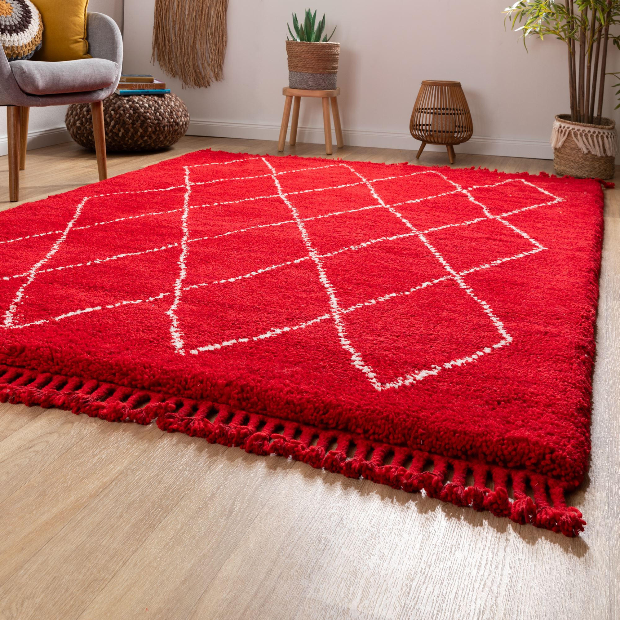 BERBERTEPPICH 170/240 cm Beni - Rot, Naturmaterialien (170/240cm) - Steffensmeier