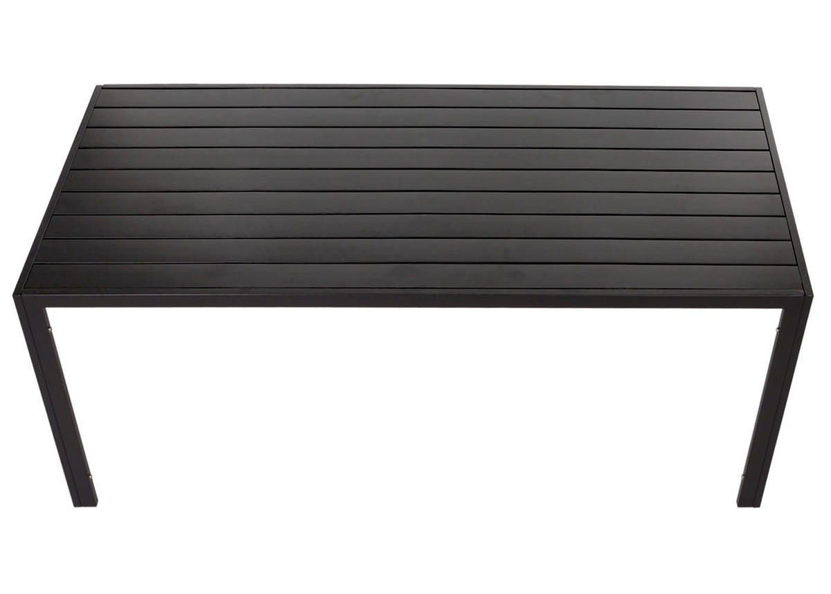 ALU-ESSTISCH 73x180x80cm wetterfest Anthrazit - Anthrazit, Metall (80/180/73cm) - CHEFGASTRO