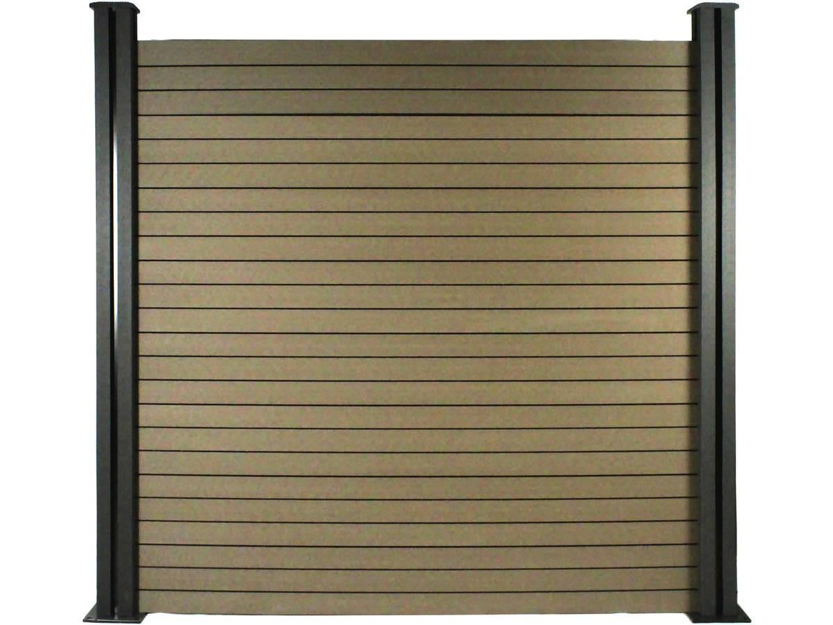 ZAUN - SICHTSCHUTZ Braun - Braun, Holzwerkstoff (60/160cm) - Habitat Garten