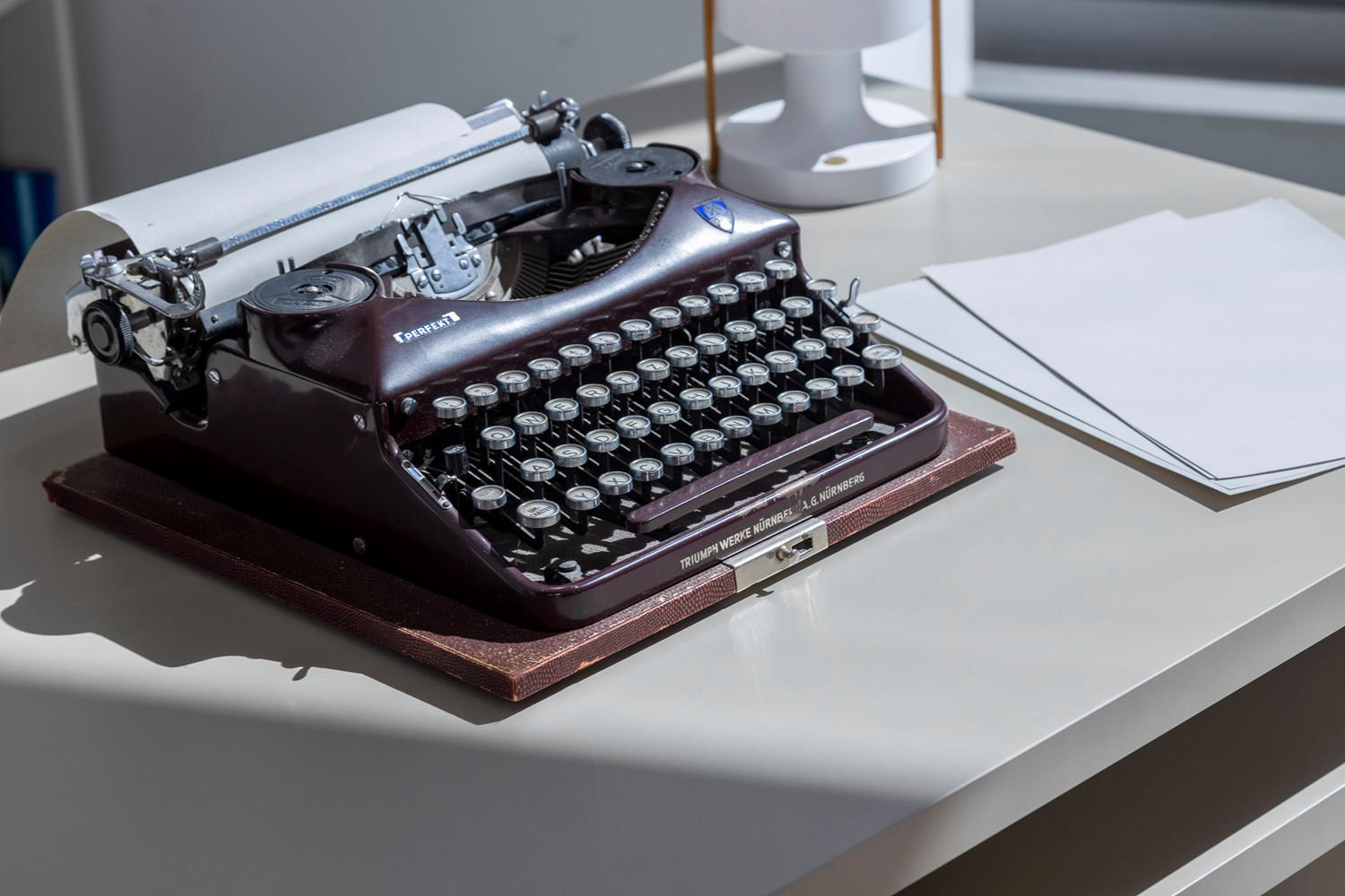 Thumbnail - RNT By Really Nice Things Schreibtisch, Taupe, Holzwerkstoff, 100x75x75 cm, Arbeitszimmer, Schreibtische, Bürotische