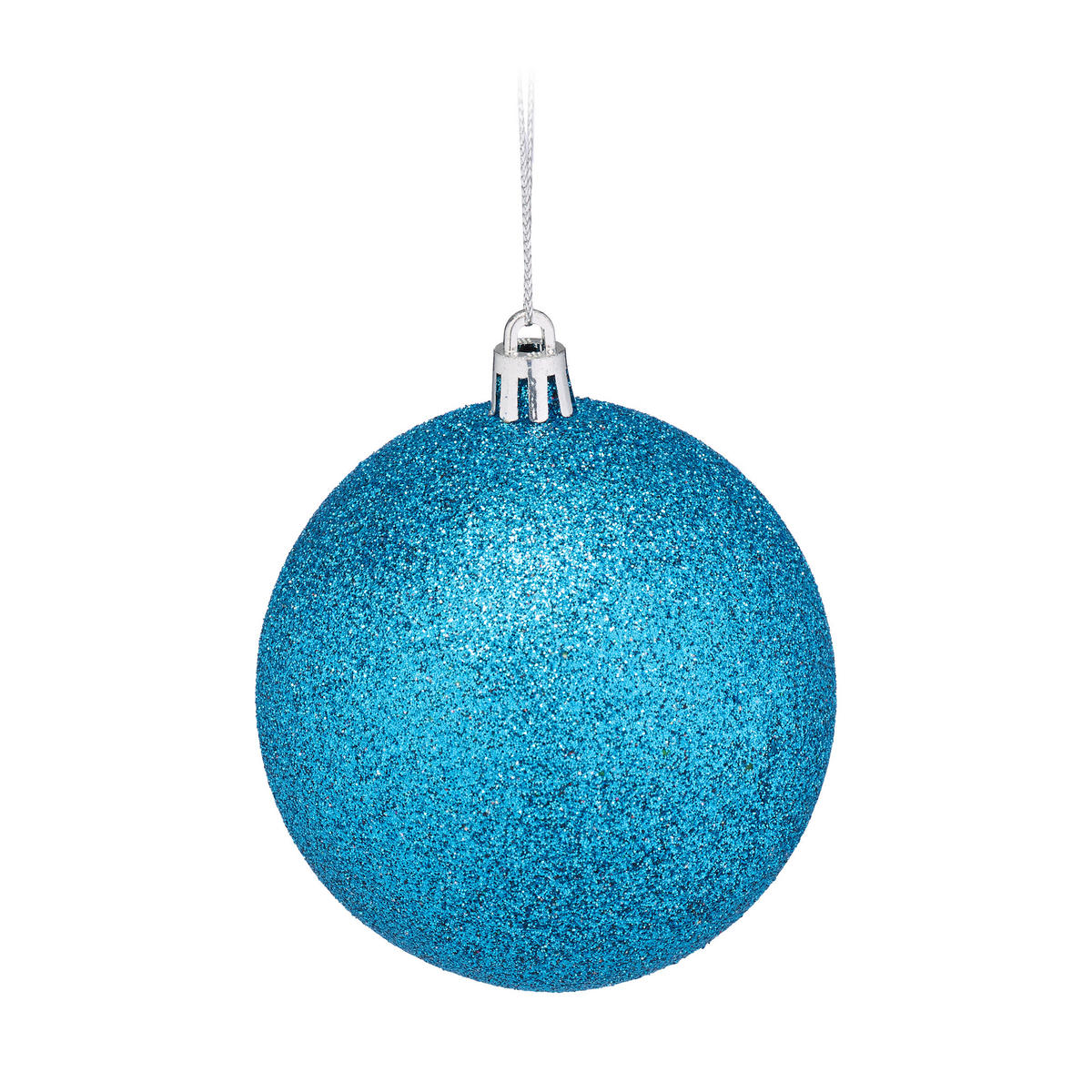 WEIHNACHTSKUGELN-SET 110-tlg. - Türkis, Kunststoff (8/9/8cm) - Relaxdays
