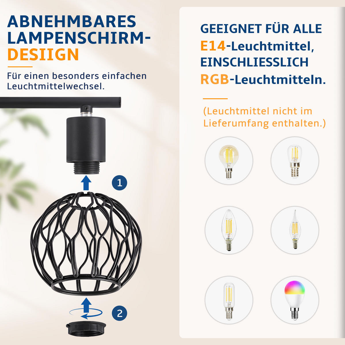 DECKENSTRAHLER Morvith 70/10/18 cm - Schwarz, Metall (70/10/18cm) - ZMH