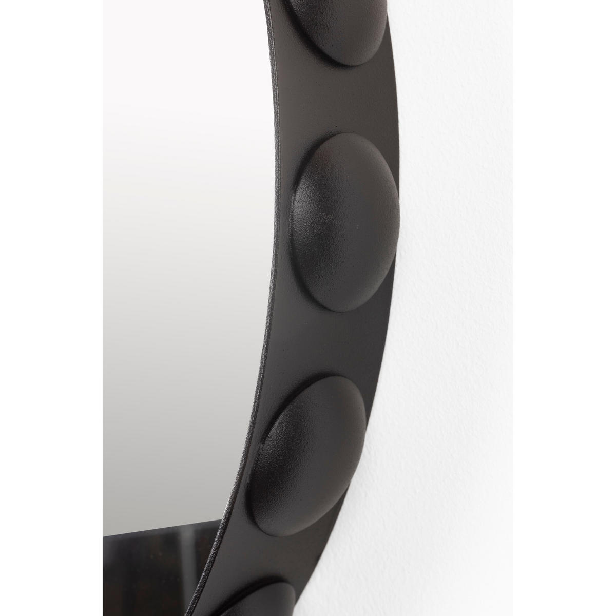 WANDSPIEGEL Bubbles Dunkelbraun - Braun, Metall (50/50/6cm) - Zuiver