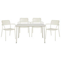 GARTENMÖBEL-SET (5-teilig) Junto - Beige, Metall - Butlers