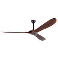 DECKENVENTILATOR DE-16244 70 Zoll ohne Licht mit Fernbedienung Walnuss - Walnussfarben, Holz/Metall (183/183/32cm) - ComfortXL