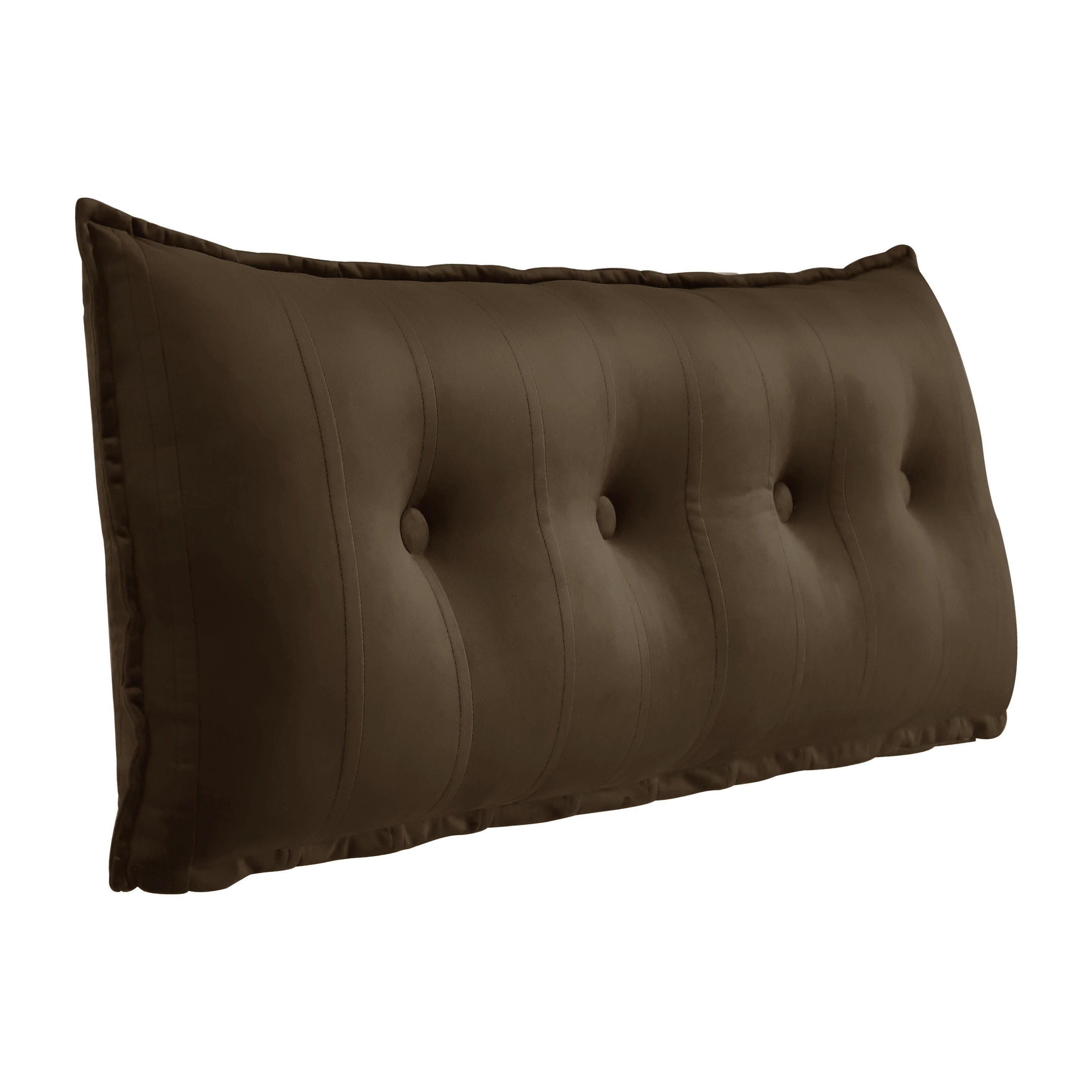 RÜCKENKISSEN Samtlook Braun 120 cm - Braun, Textil (45/120cm) - Vercart