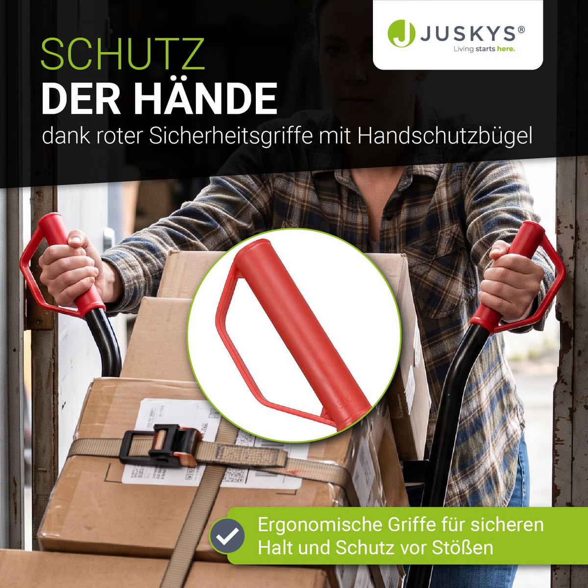 SACKKARRE Basic schwarz klappbar - Schwarz, Metall (35.5/44/118cm) - Juskys