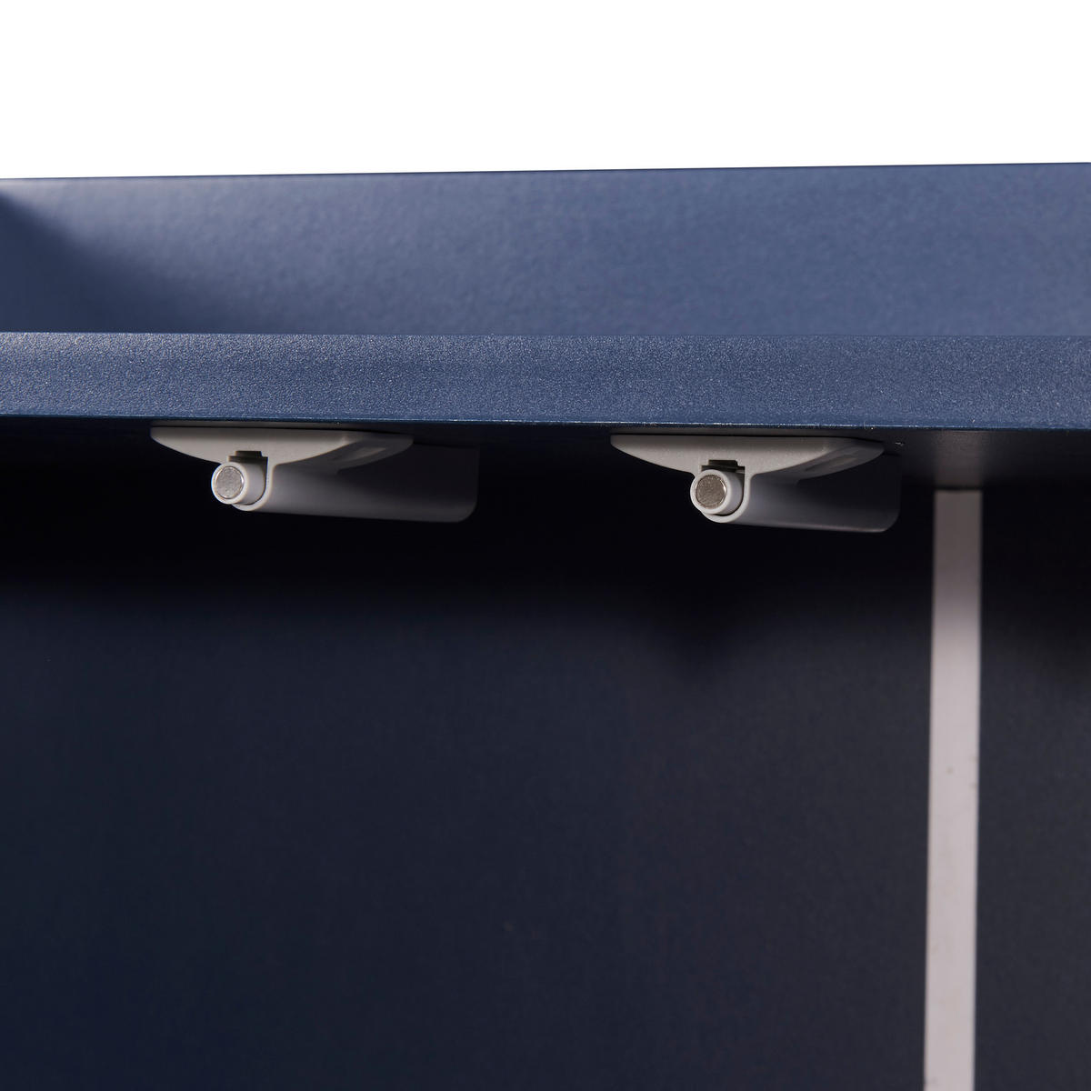 SIDEBOARD in Marineblau Anrichte mit 4 Türen für Esszimmer, Küche und Wohnzimmer, B120/T30/H80 cm - Goldfarben/Dunkelblau, Holzwerkstoff/Metall (120/80/30cm) - STILVORA