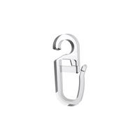 FALTENHAKEN/ÜBERKLIPSHAKEN MIT FALTENLEGEHAKEN Öse 6,2 mm, Glasklar, Packung 10 Stück - Transparent, Kunststoff (1.2/3.1/1cm) - INTERDECO