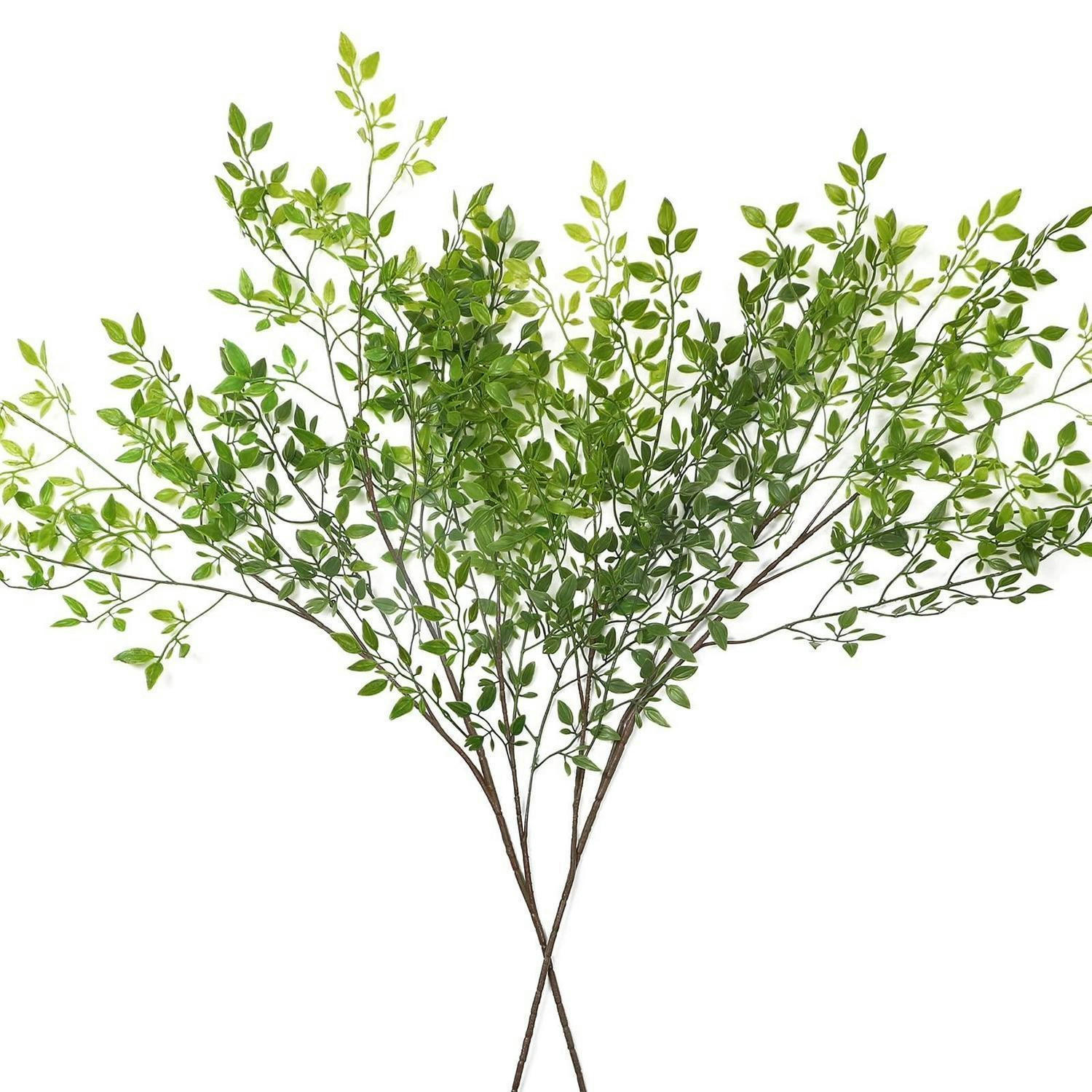 KÜNSTLICHE Pflanzen Zweige 2-teiliges Set 110 cm Grün - Grün, Kunststoff (34.5cm)