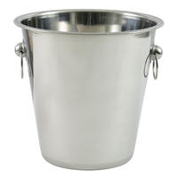 FLASCHENKÜHLER Silber 22/22/21 cm KH1242 - Silberfarben, Metall (22/21cm) - Kinghoff 