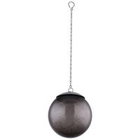 LED AUSSENLEUCHTE Solar Grau Rauchoptik - Grau, Kunststoff (15/15/50cm) - Globo Lighting