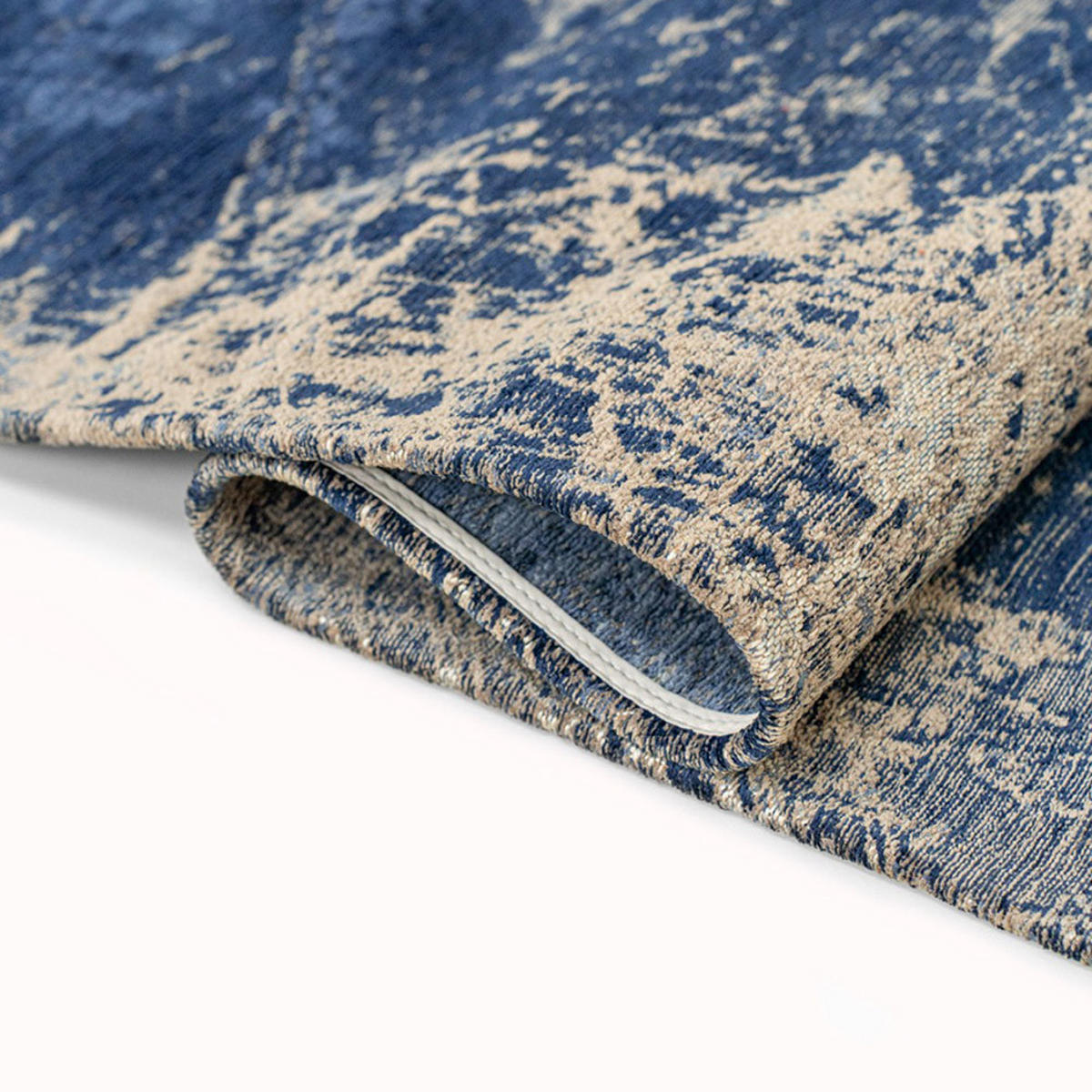 TEPPICH Abyss Blue Mad Men Cracks 80/150 cm - Blau, Textil (80/150cm) - Louis De Poortere