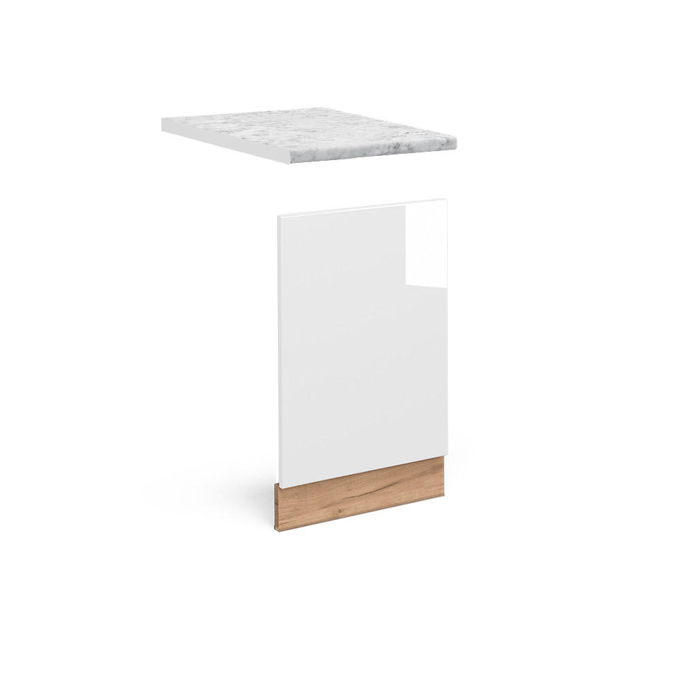 Vicco PŘEDNÍ PANEL Fame-Line Bílá vysoký lesk 45 cm , PD Mramor