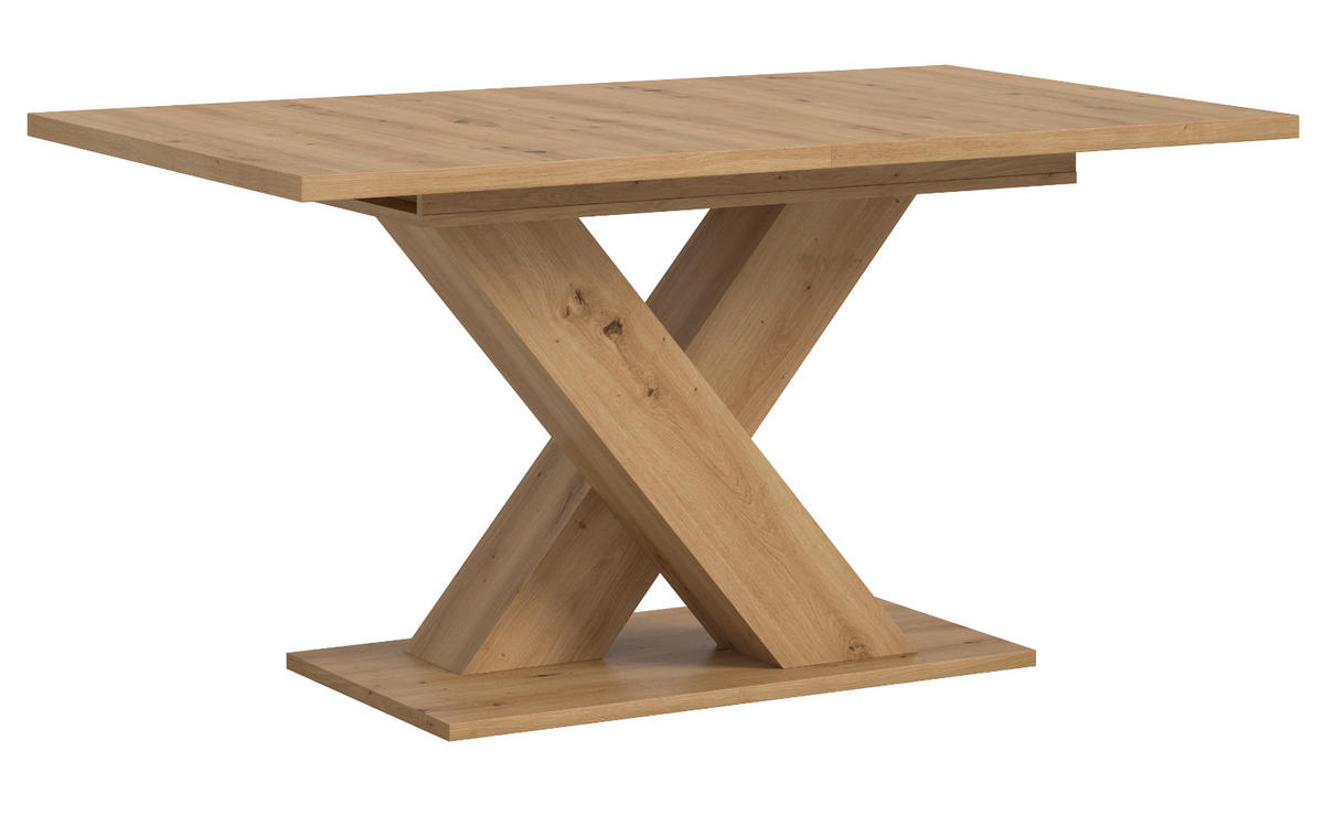 ESSTISCH Eiche Artisan, Küchentisch ausziehbar 150 - 190 cm - Eiche Artisan, Holzwerkstoff/Metall (150/90/76cm) - Inn.Furn