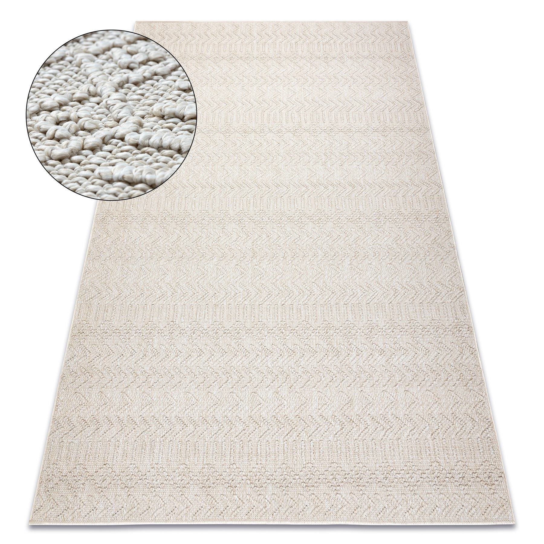 rugsX Teppich Creme 60x100 cm