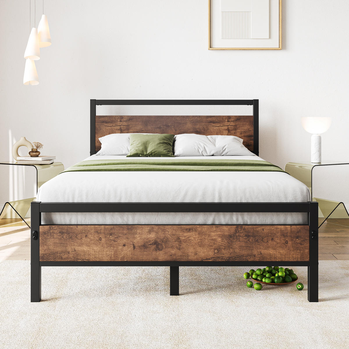 METALLBETT 120/200 cm DE-33024 mit Lattenrost und Stauraum Braun - Braun, Metall (120/200cm) - ComfortXL