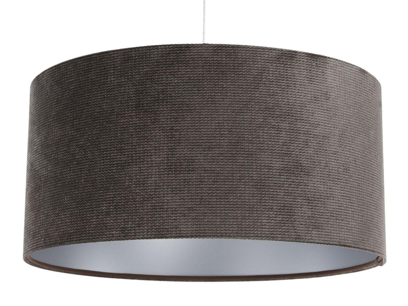 HÄNGELEUCHTE Silber 40/20 cm - Silberfarben/Braun, Kunststoff (40/0.4/20cm) - ONZENO