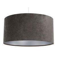 HÄNGELEUCHTE Silber 40/20 cm - Silberfarben/Braun, Kunststoff (40/0.4/20cm) - ONZENO