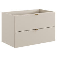 WASCHBECKENSCHRANK Durango-56 - Beige, Holzwerkstoff (80/50/46cm) - Lomado