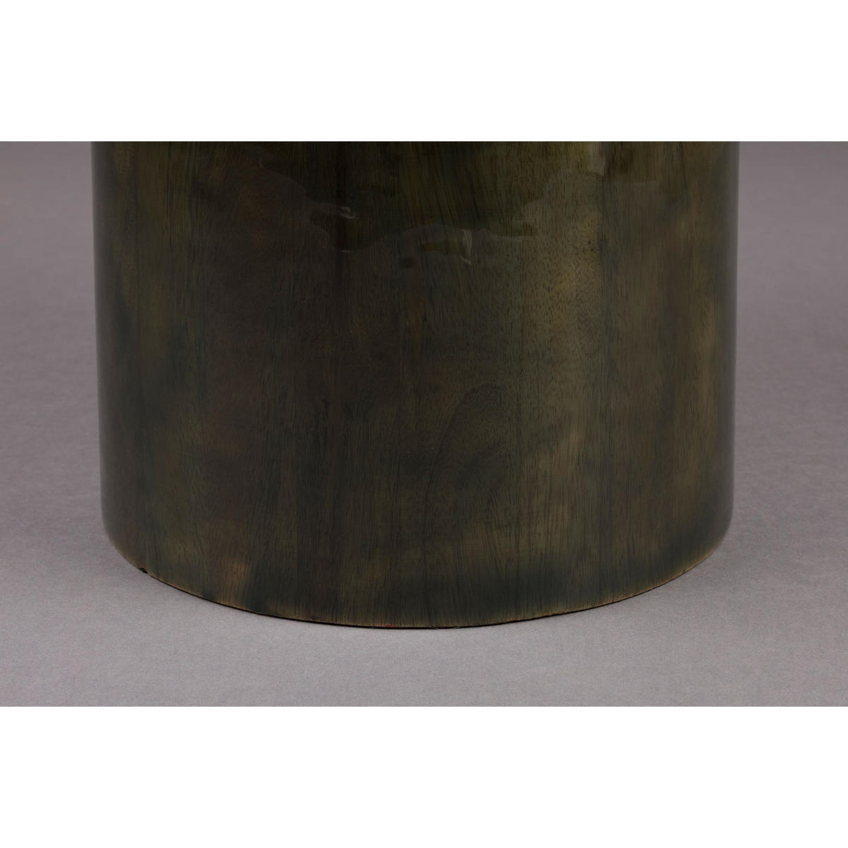 BEISTELLTISCH Mush Rund 45 cm Grün - Grün, Holz (45/45/35cm) - Dutchbone