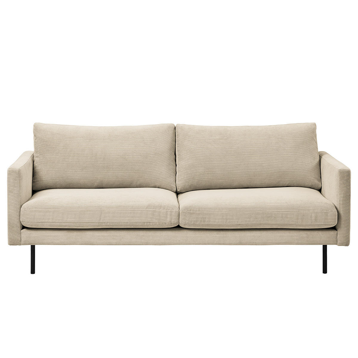 3-SITZER SOFA - Beige, Textil (196/82/94cm) - home24