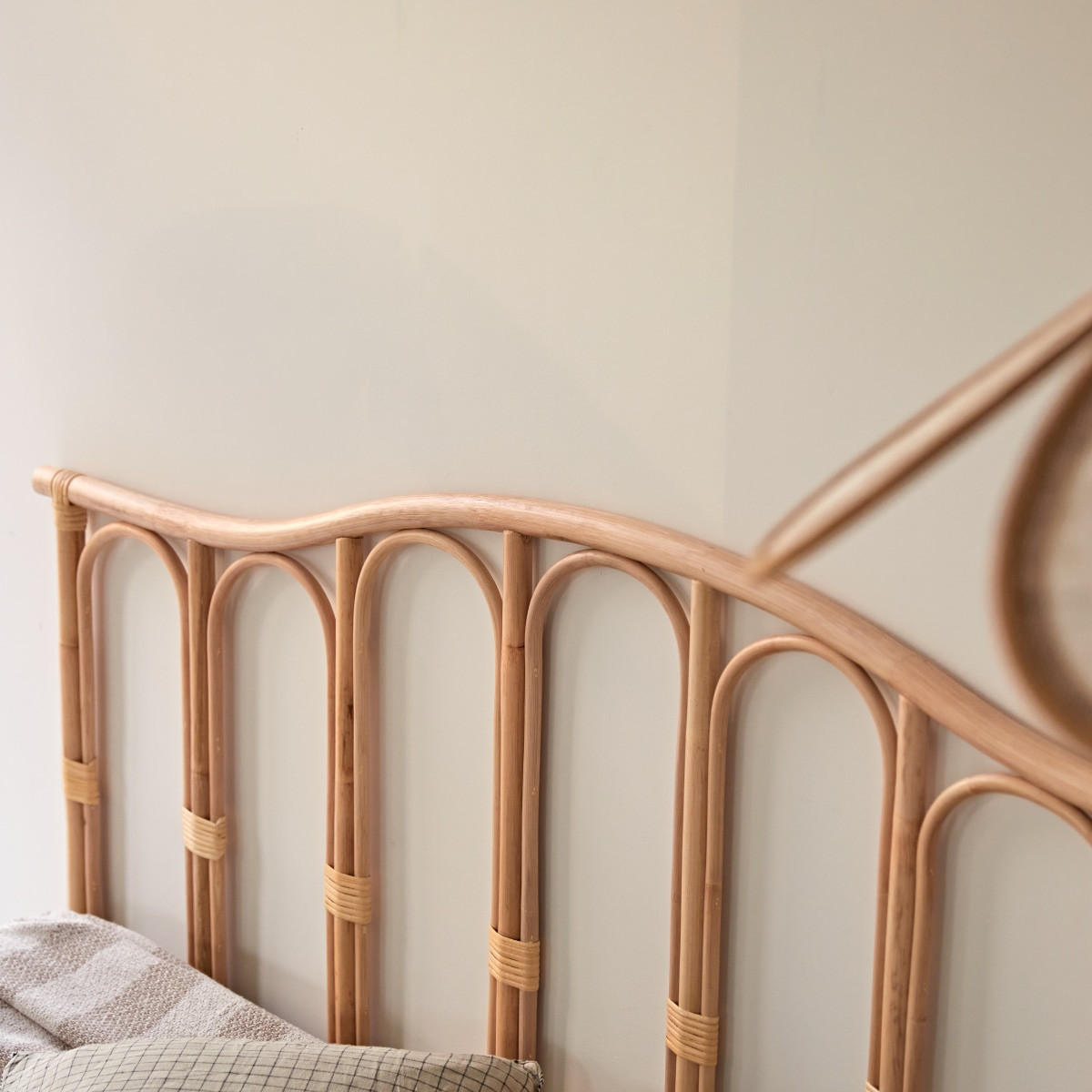 KOPFTEIL Ondine Natur aus Rattan - Naturfarben, Naturmaterialien (160/100/3cm) - Tikamoon