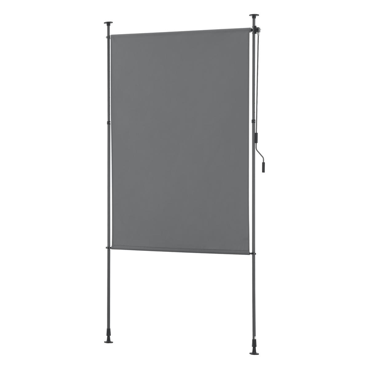 AUSSENROLLO Cimarra - Dunkelgrau, Textil/Metall (150/270cm) - pro.tec