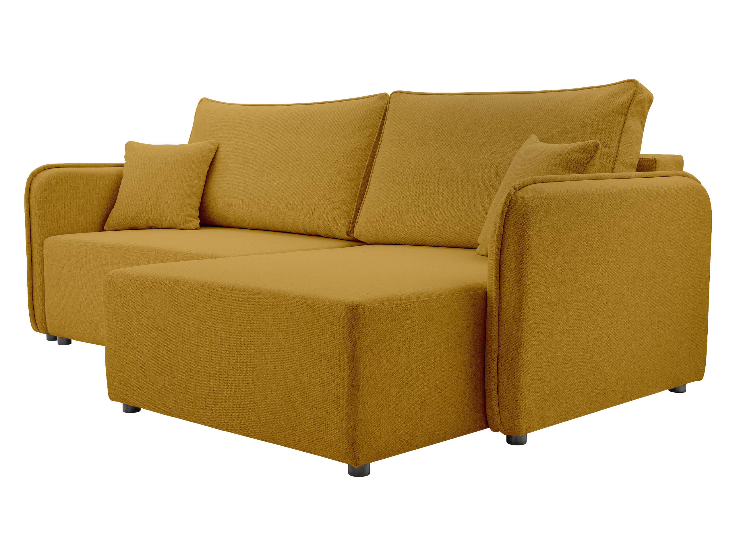 ECKSOFA Malody, Seite: Rechts - Gelb/Schwarz, Holz/Kunststoff (227/147cm) - MIRJAN24